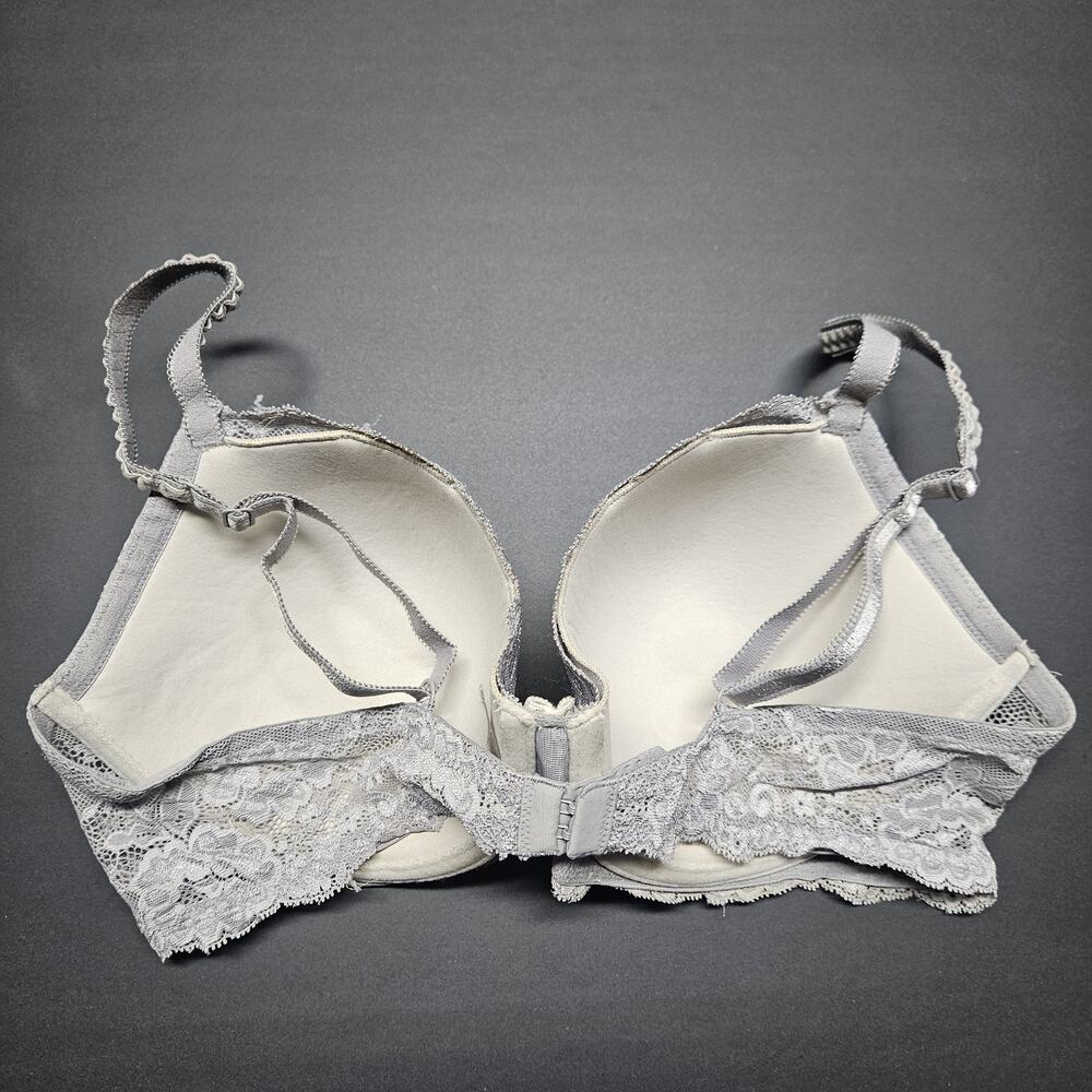 Victoria's Secret Women's Lined Demi Bra Size 38D Lace Gray - Picture 3 of 6